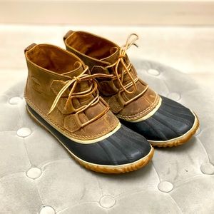 Sorel Out and About Leather Rain Boot